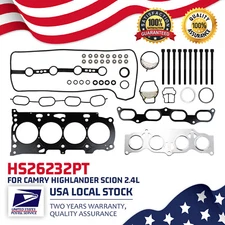 MLS Full OEM Head Gasket Set w/Bolts Fits For 2004-2008 TOYOTA RAV4 2.4L 2AZFE