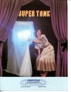 Super Tank Computran Video Arcade FLYER / Brochure / Ad - Hard to Find