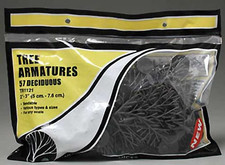 NEW Woodland N/HO Train Scenery Tree Armatures 2-3" 57 TR1121