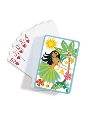 Hawaiian Style Collectible POKER Playing Cards Hula Honeys Aloha Hawaii Flower N