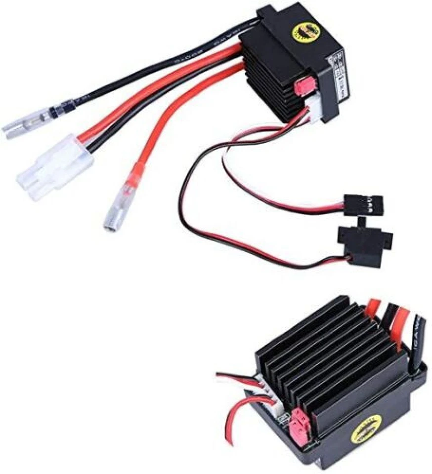 320A Brushed ESC Electronic Speed Controller Waterproof For RC Car Boat Motor UK - Image 2 of 4