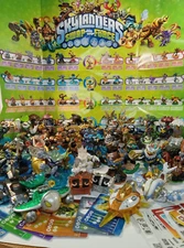 Skylanders lot Portals Vehicles Poster Cards And Stickers With Carrying Case
