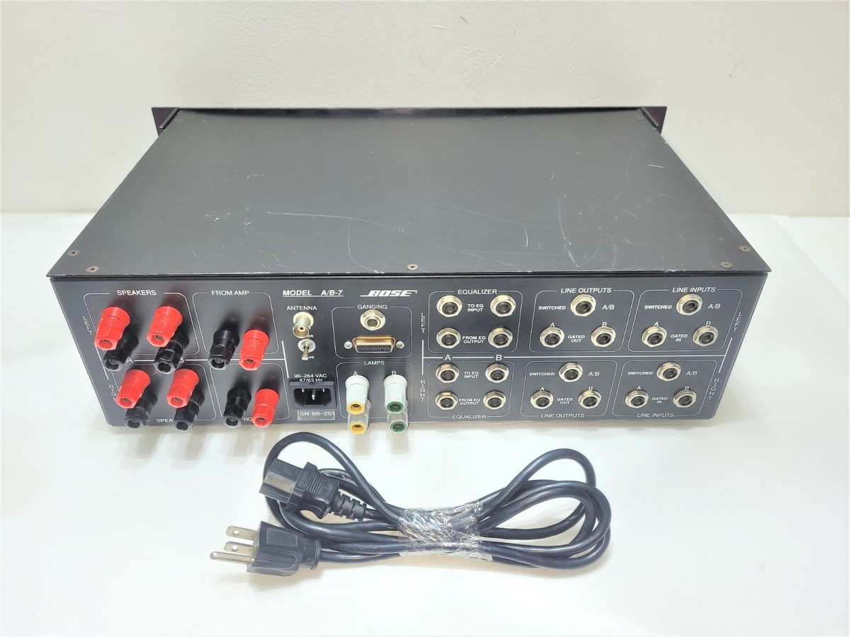 BOSE Model A/B-7 Speaker EG Amp Selector Unit Rack Mount | eBay