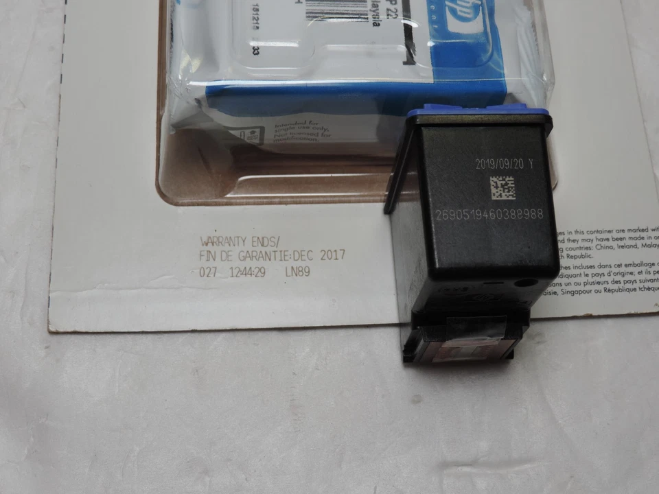 HP 21 & 22 Ink Cartridge Combo Value Pack (1) 21 Black & (2) 22 Tri Color 2017 - Image 3 of 3