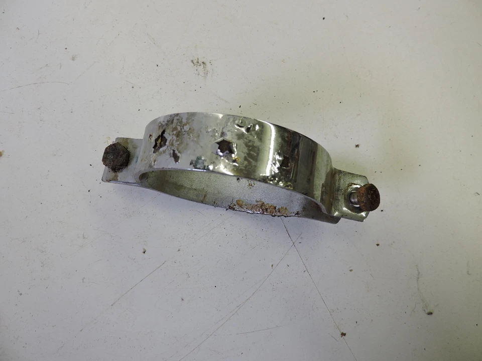 MZ TS250 TS 250 1974 silenciador de escape barra de permanencia abrazadera A35 Foto 2 de 2