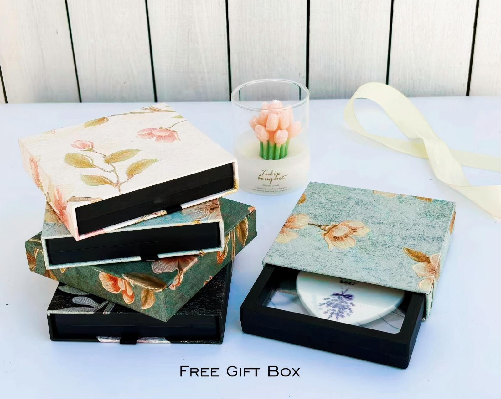 Custom Pet Ornament from Real Photo – Watercolor Style Keepsake – Gift Box