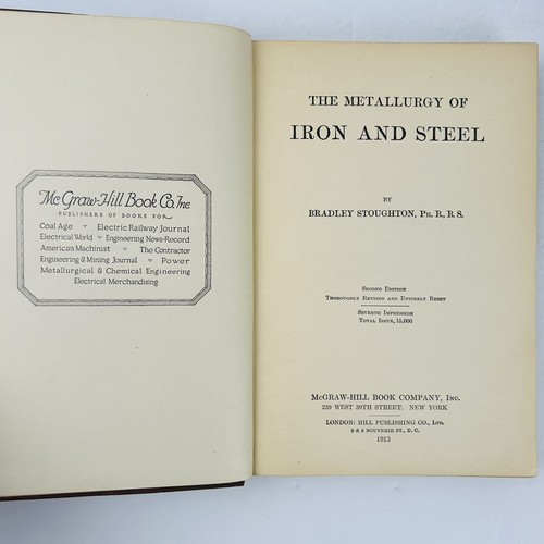 Library Of Iron And Steel McGraw Hill, 7 Volume Set, c1915 - Foto 5 di 23