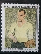 Monaco Timbre N°1293 Pablo Picasso Tableau / NEUF** / 1981