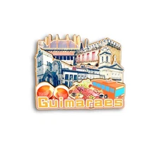 Guimaraes PORTUGAL Refrigerator magnet 3D travel souvenirs wood craft gifts