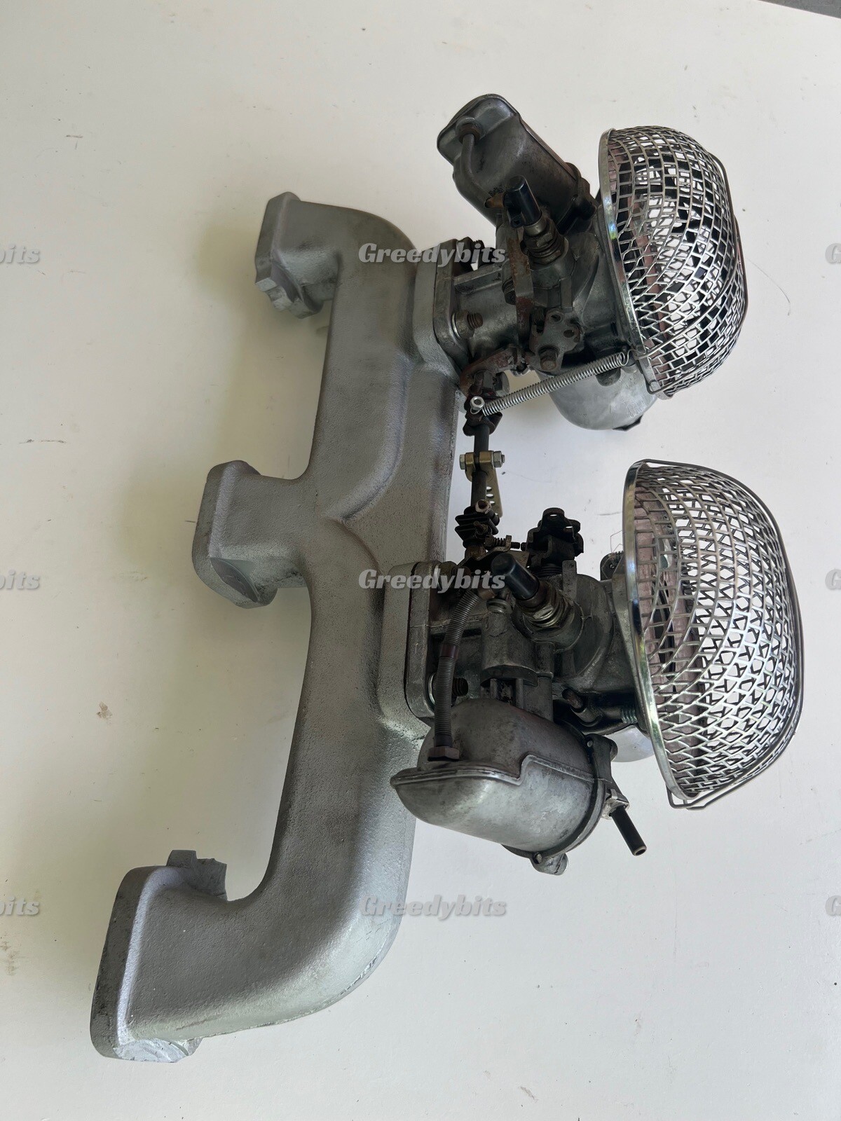 TWIN SIDE DRAFT SU CARBYS ON MONARO MANIFOLD FOR HOLDEN 179 186 202 ...