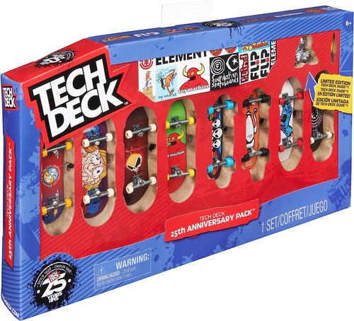 Tech Deck 25th Anniversary Confezione da 8 Tavolette con Figura Esclusiva e Stic... - Foto 8 di 12