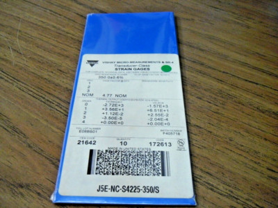 Vishay J5E-NC-S4225-350/S Foil Strain Gauge 350Ω OHM Lot of 10