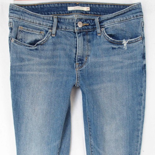 Donnas Levi's 711 SKINNY Slim Elasticizzato Blu Jeans W28 L32 Taglia 40 |  eBay