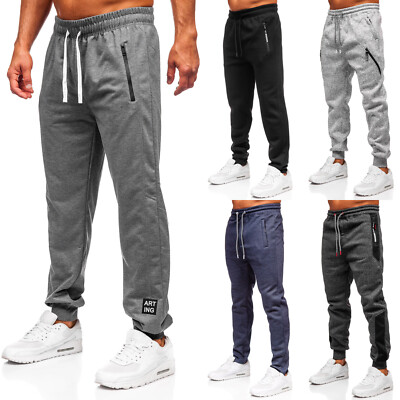 Trainingshose Hose Sporthose Fitness Slim Fit Men Classic Herren Mix BOLF Sport 