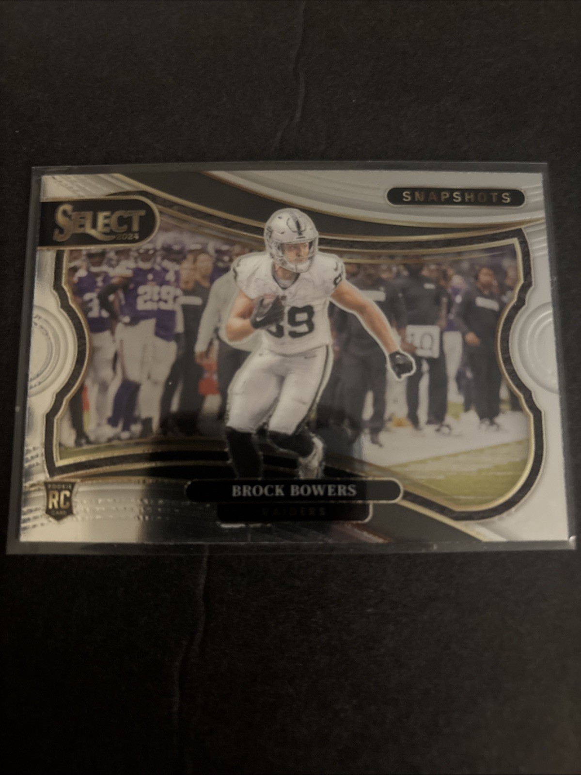 2024 Panini Select #20 Brock Bowers Rookie Snapshots Las Vegas Raiders