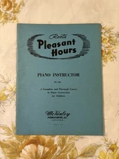Root’s Pleasant Hours Piano Instructor (Number 107) Vintage Sheet Music Songbook