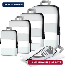 XBLGX Compression Packing Cubes, 5-Piece Set Travel Organizer Boxes, Compressibl