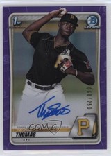 2020 Bowman Chrome Prospect Purple Refractor /250 Tahnaj Thomas #CPA-TT Auto 2a9