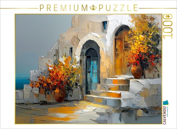 Calvendo Puzzle Cycladic Architecture On The Aegean Coast | 1000 Pieces, Finishe-image