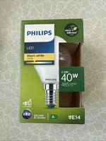 Philips P45 E14 Led Glas 2,3 W=40W 485Lm 2700K Warmweiß Ultra Effizient Ø45Mm