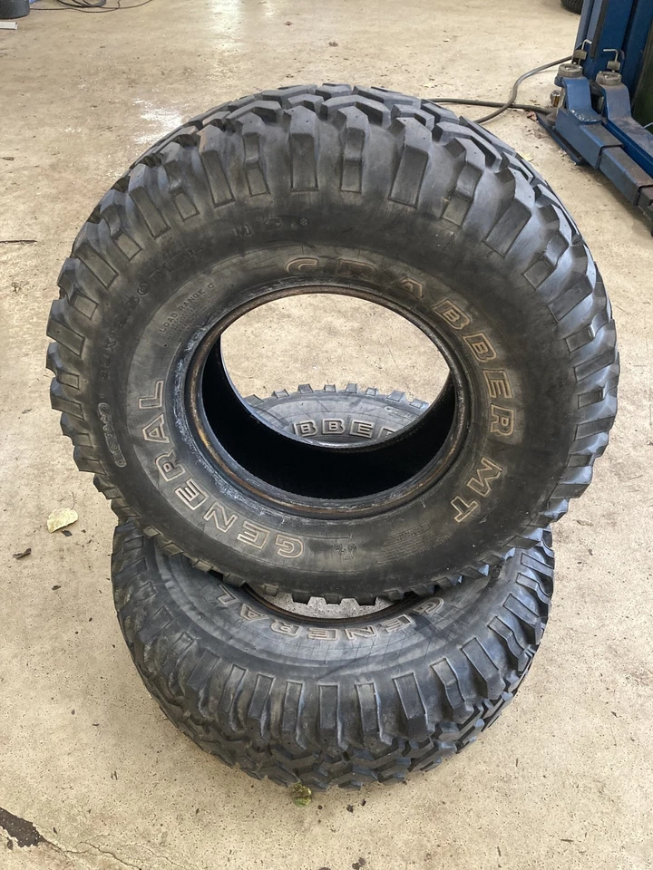 2x 33x12.50 R15LT 108P GENERAL GRABBER MT 4x4 OFF ROAD REIFEN GEBRAUCHT !!! - Bild 2 von 4