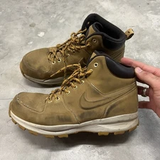 Mens Nike Manoa Drake 454350-700 Brown Leather Hiking Shoes Sneakers Size 11