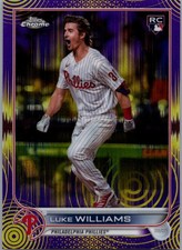 2022 Topps Chrome Sonic #170 Luke Williams Purple/Yellow Sonic Pulse #/299