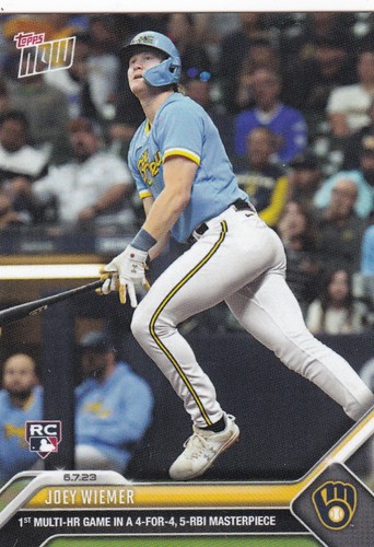2023 Topps Now 406 Joey Wiemer