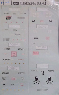 Microscale Decals US Aces 1:72