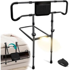 Bed Rails for Elderly Adults Safety - Foldable Bed Assist Rails for Seniors B...