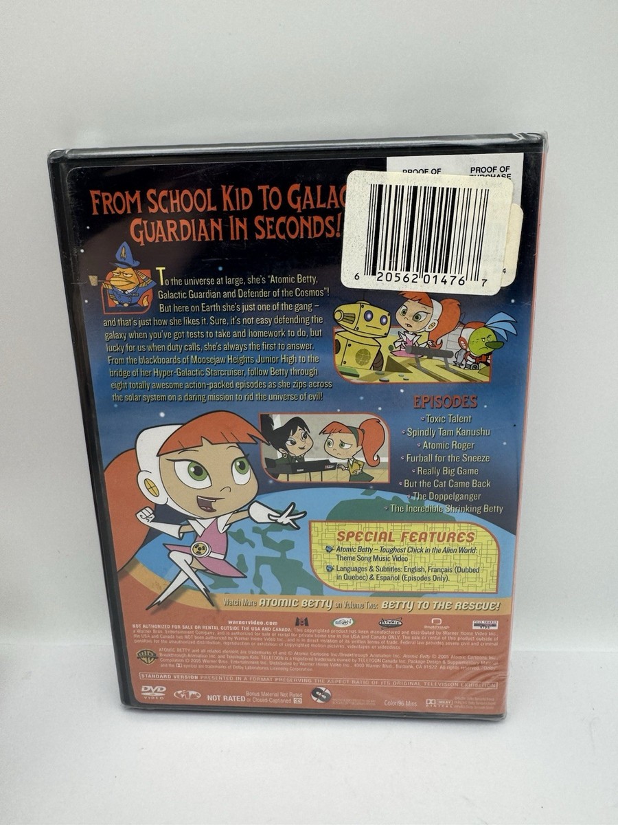 Atomic Betty Volume 1 Betty Set Go DVD 2005 8 Episodes Animated