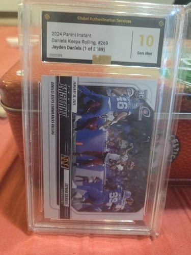 Mint 10 Graded!2024 Panini Instant Jayden Daniels 1 Of 2389!!
