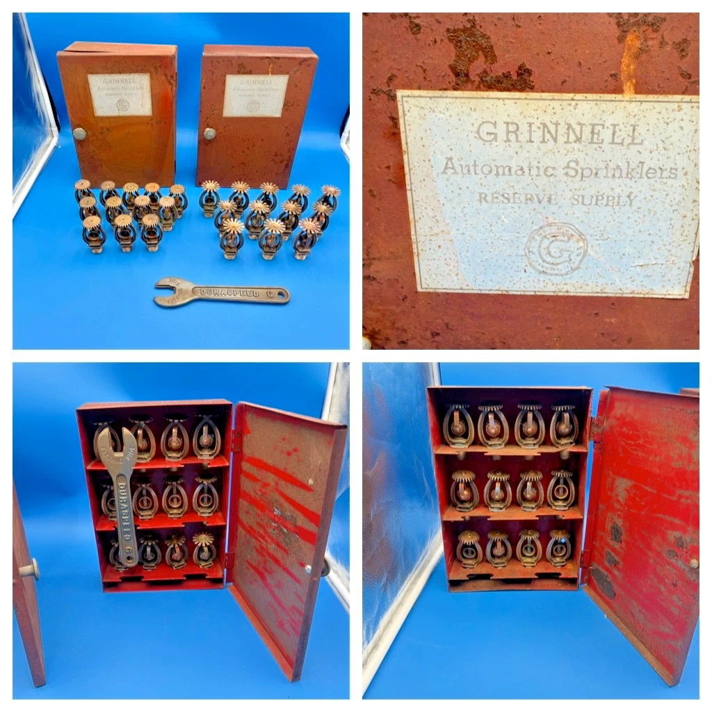 Tête D'arroseur D'incendie Vintage Grinnell Type-F Année 1970 - Fabriqué Au Royaume-Uni - Prête à Monter