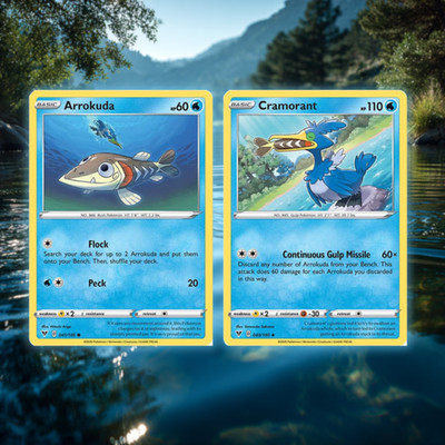 Arrokuda & Cramorant Card Duo | Funny Theme Set | NM | Free Shipping