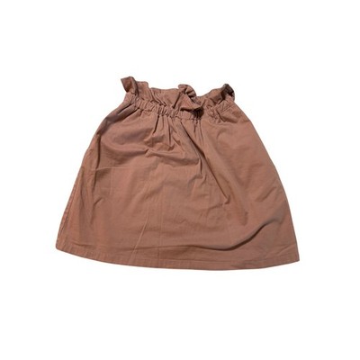 NWOT Uniqlo Size 9-10 Girl Dusty Pink Skirt Paperbag Pockets 100% Cotton