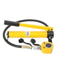 10 Ton Hydraulic Ram Jack Cylinder and CP-180 Hand Hydraulic Pump Short Type UK