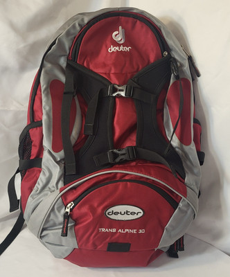 Deuter Trans Alpine 30 Outdoor Hiking Backpack Aircomfort System Wine Gray