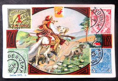 1910 D73 BOSNIA #43 Stamps & Mail Carriers CRISPY TOP BREAD card