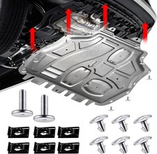14PCS Engine Splash Shield Hardware Kit, Lower Cover Pin Screws and