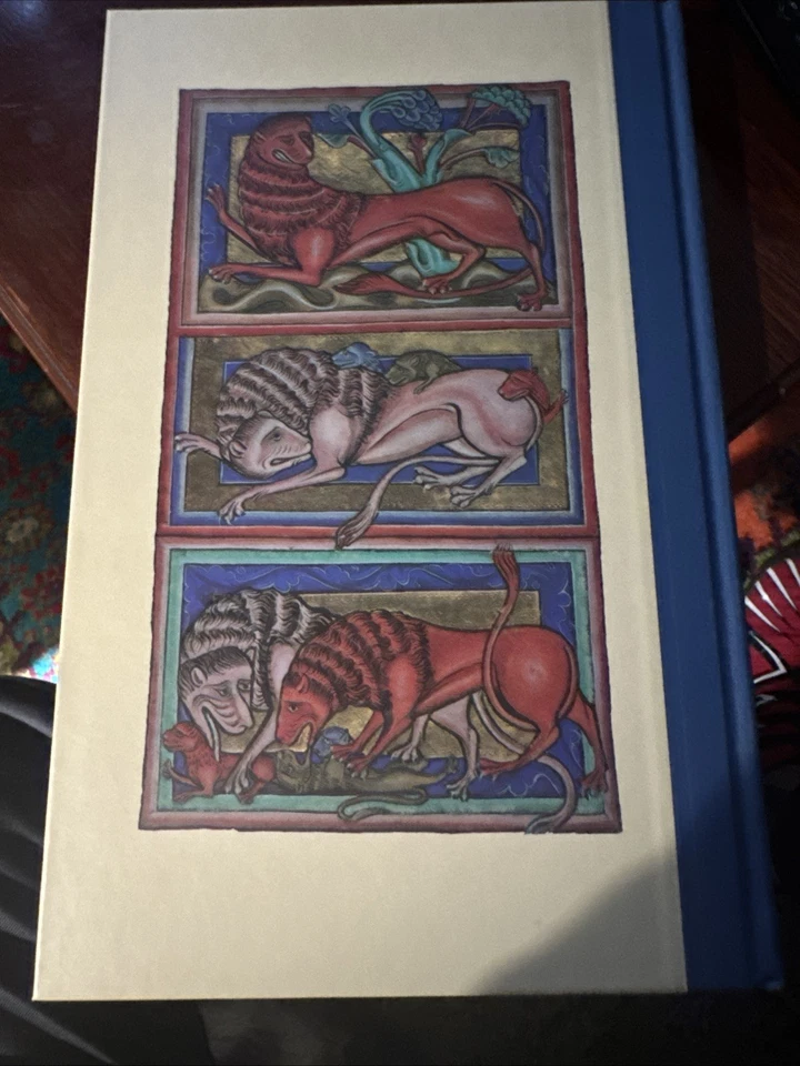 Folio Society Bestiary Bodleian Library M.S. Bodley 1992 Edition, Illustrated - Image 2 of 4