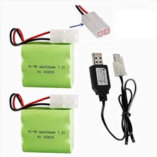 7.2V 2400mAh Rechargeable Ni MH Battery AA Battery Pack with Standard Tamiya