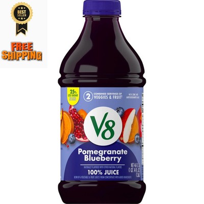 V8 46 Fl Oz (Pack of 1), Pomegranate Blueberry Juice, Fruit and Vegetable 