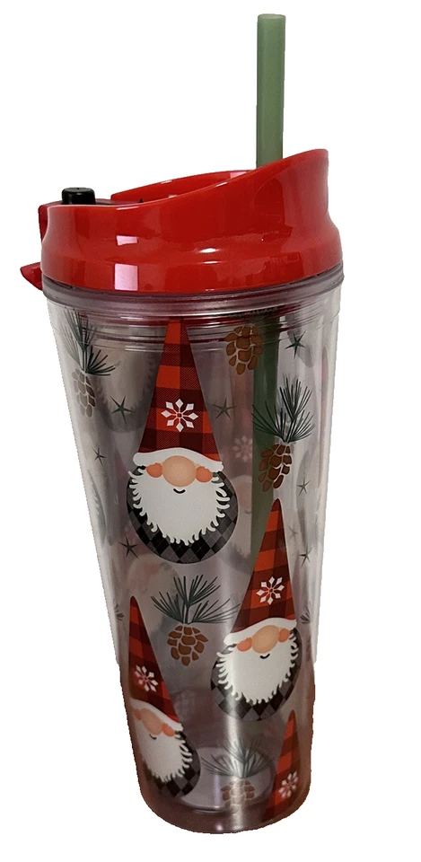 NUEVO VASO ABATIBLE CANTINI 24 OZ GNOMOS NAVIDAD Foto 2 de 3