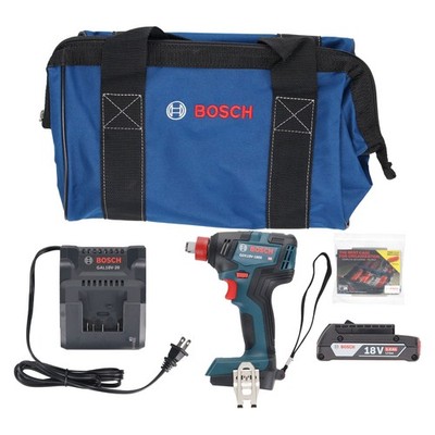 Bosch GDX18V-1800B12-RT 18V Brushless 1/4 & 1/2in Two-in-One Impact Kit