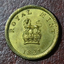 1821 ROYAL MINT HALF SOVEREIGN COIN WEIGHT
