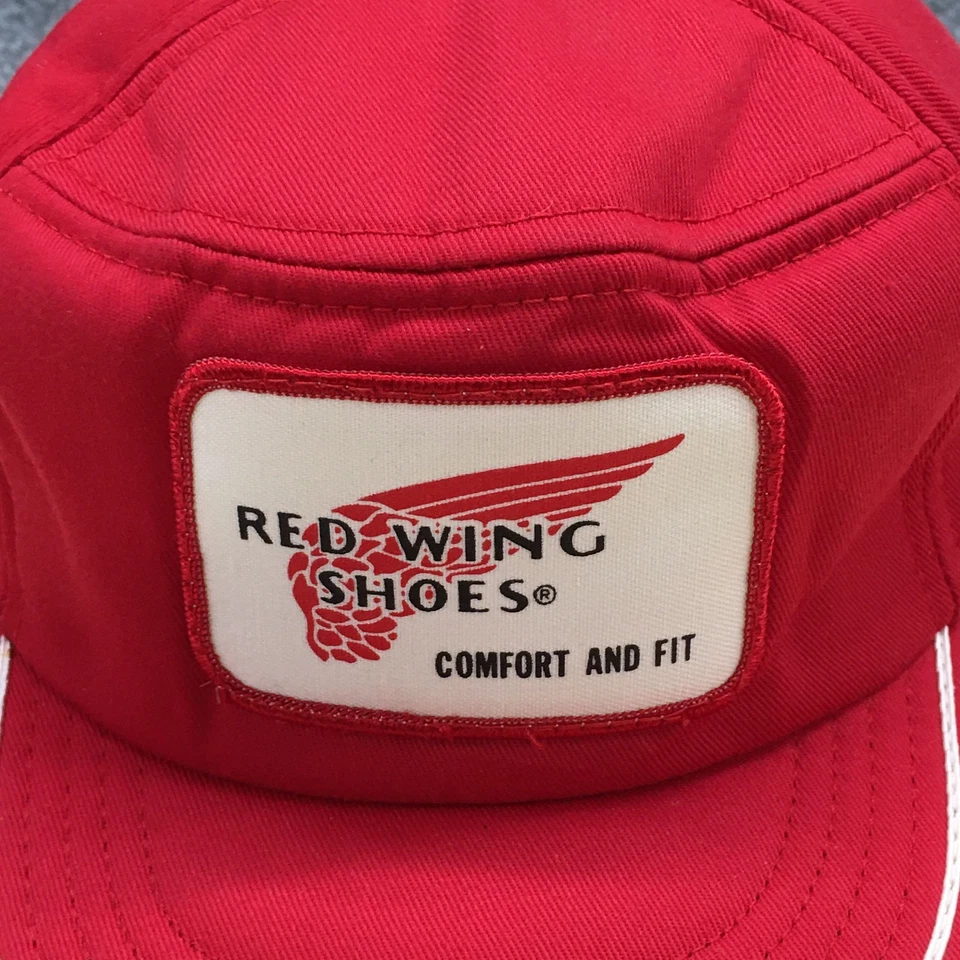 Zapatos Red Wing 5 Paneles Gorra Unisex Rojo Medio Ajustable Snapback Ala Plana Foto 3 de 4