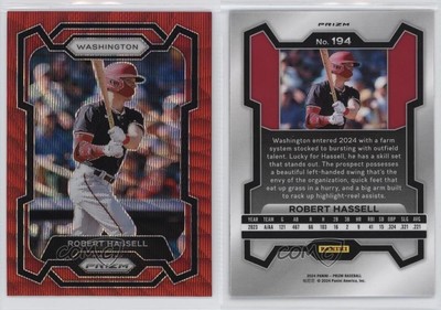 2024 Panini Prizm Ruby Wave Prizm Robert Hassell III Robert Hassell #194