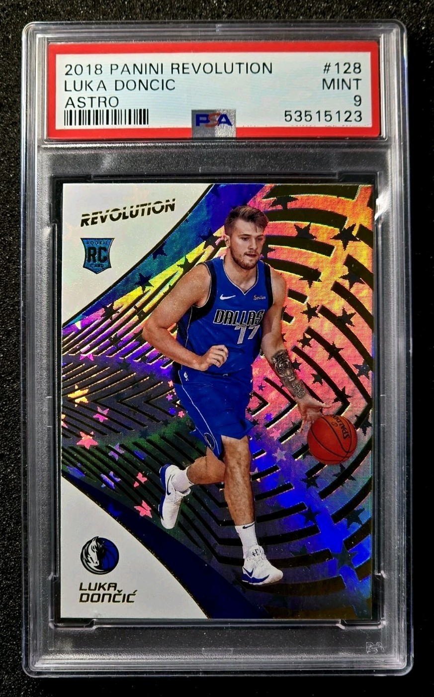 2018-19 Panini Revolution #128 LUKA DONCIC Astro Parallel Rookie RC PSA 9 MINT