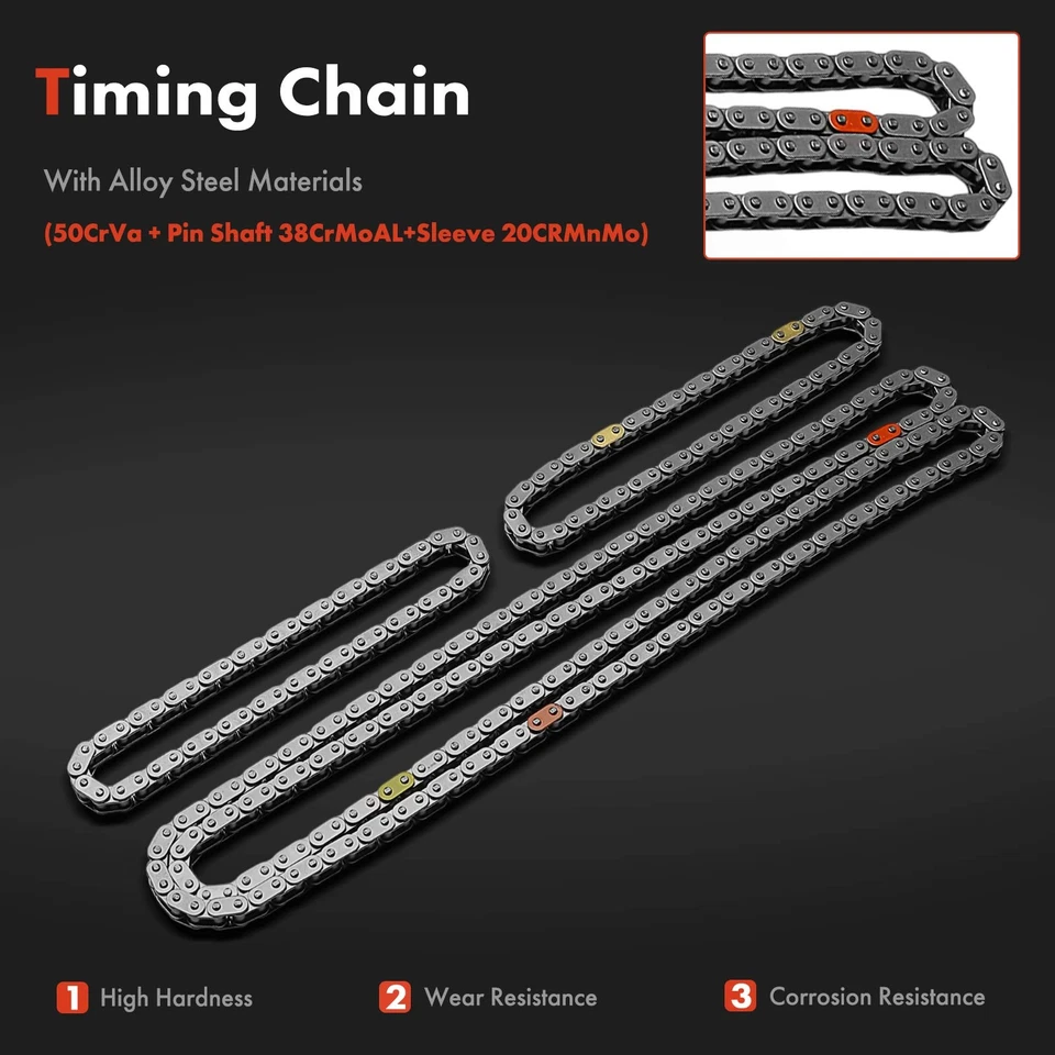 Kit de cadena de distribución del motor 19x para Ford Fusion Edge Taurus Flex Lincoln MKZ MKX MKS Foto 4 de 4