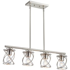 mavcadonf Kitchen Island Light, 4-Light Dining Room Lighting Fixtures Hanging...